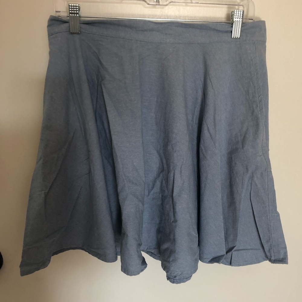 Light Jean Style Fabric Circle Skirt